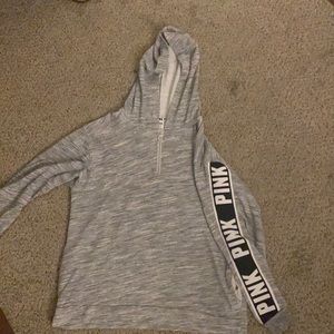 Brand PINK Grey Zip-up hoodie